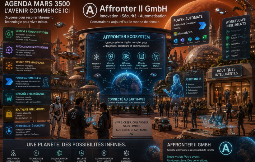 Agenda Mars 3500 – Affronter II GmbH et Affronter Ecosystem